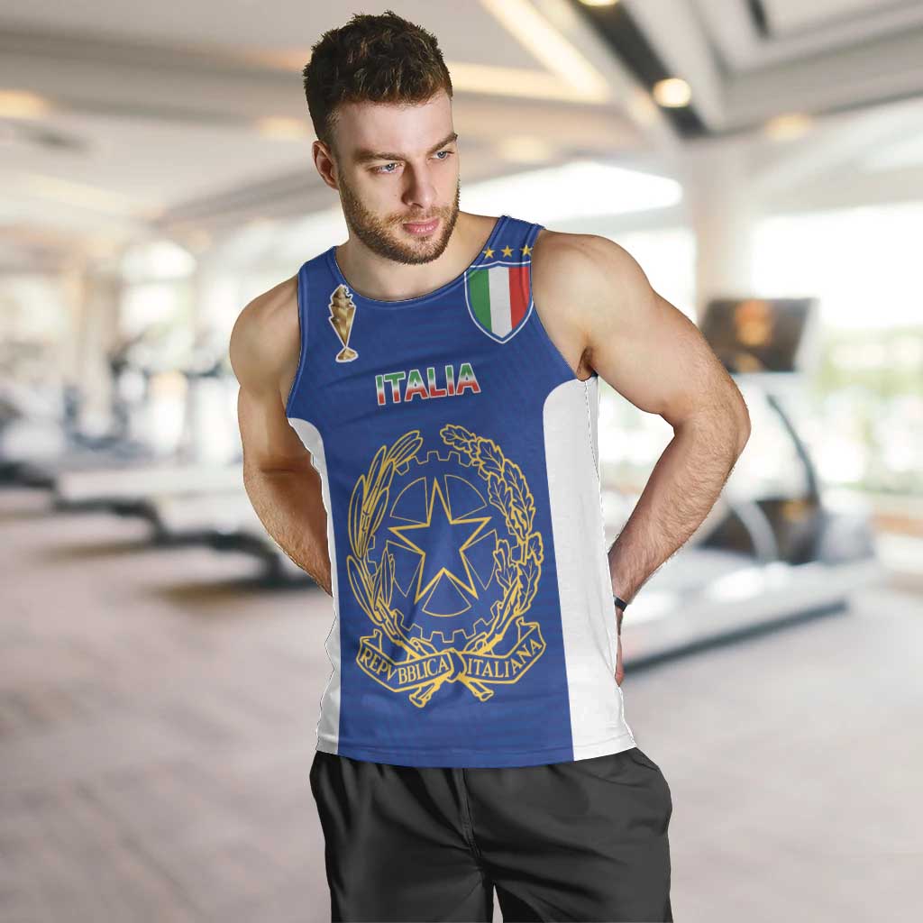 Italian Football Custom Men Tank Top Sporty Style
