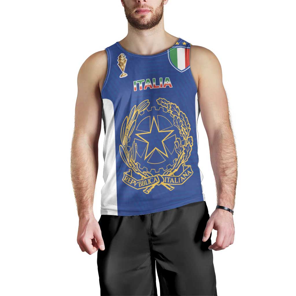 Italian Football Custom Men Tank Top Sporty Style