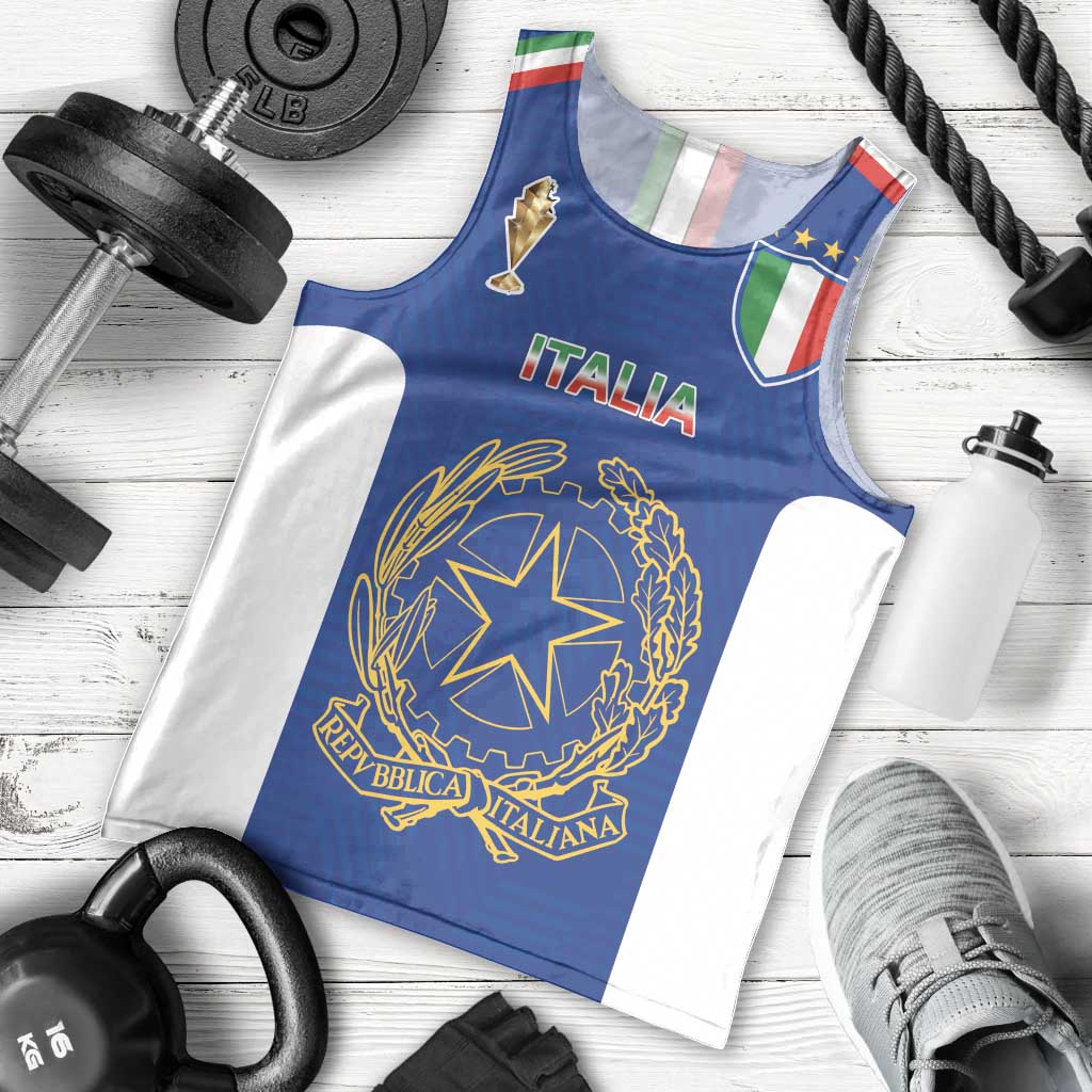 Italian Football Custom Men Tank Top Sporty Style