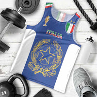 Italian Football Custom Men Tank Top Sporty Style