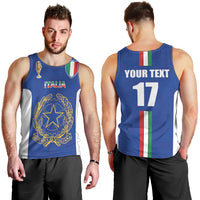 Italian Football Custom Men Tank Top Sporty Style