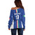 Italian Football Custom Off Shoulder Sweater Sporty Style