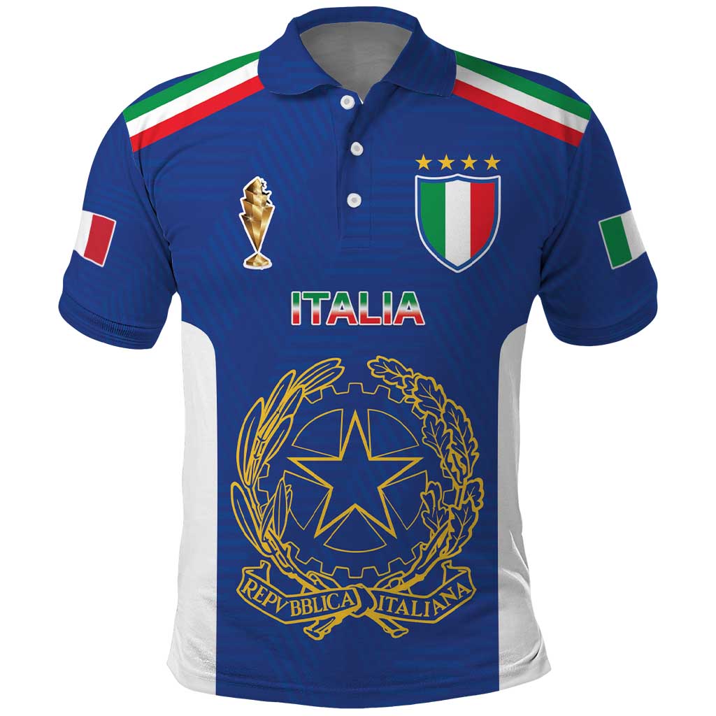 Italian Football Custom Polo Shirt Sporty Style