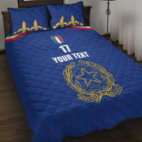 Italian Football Custom Quilt Bed Set Sporty Style