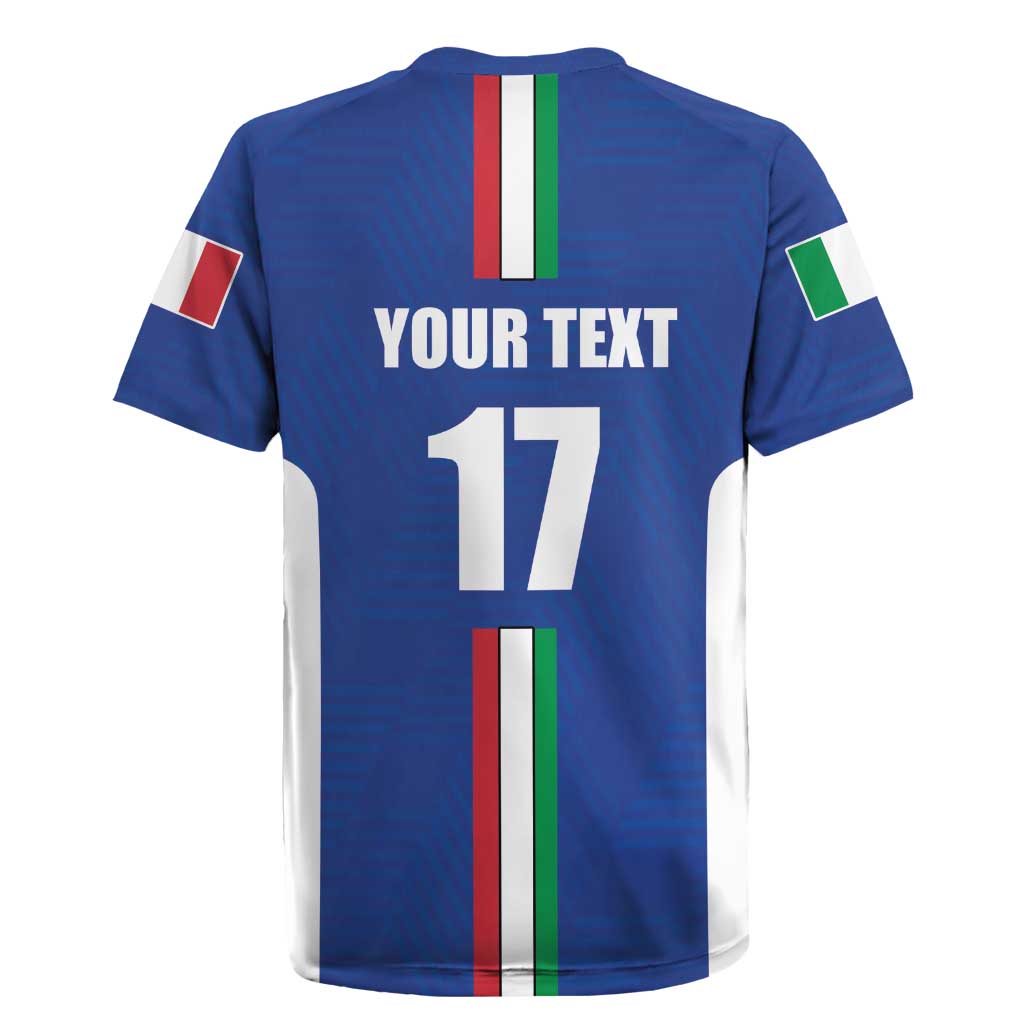 Italian Football Custom Rugby Jersey Sporty Style