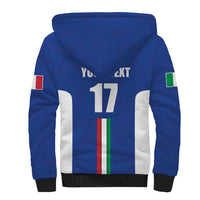 Italian Football Custom Sherpa Hoodie Sporty Style