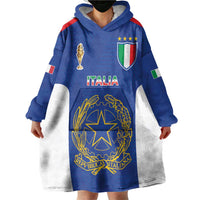 Italian Football Custom Wearable Blanket Hoodie Sporty Style