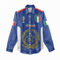 Italian Football Custom Women Casual Shirt Sporty Style