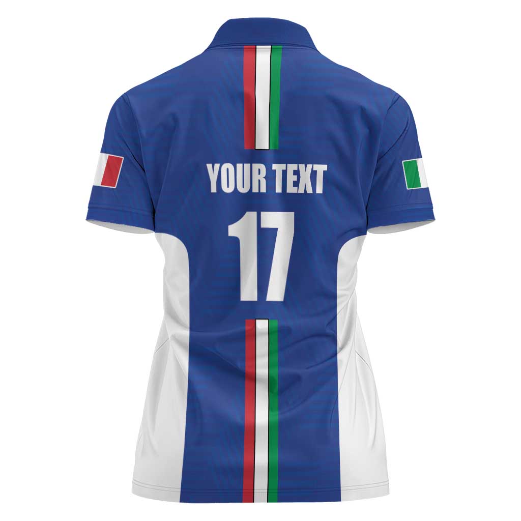 Italian Football Custom Women Polo Shirt Sporty Style