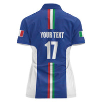 Italian Football Custom Women Polo Shirt Sporty Style