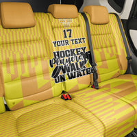 Custom Sweden Ice Hokey Go Champions Back Car Seat Cover Gold Style