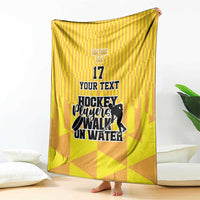 Custom Sweden Ice Hokey Go Champions Blanket Gold Style