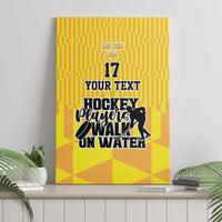 Custom Sweden Ice Hokey Go Champions Canvas Wall Art Gold Style