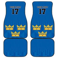 Custom Sweden Ice Hokey Go Champions Car Mats Blue Style