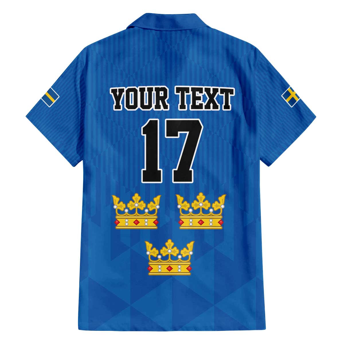 Custom Sweden Ice Hokey Go Champions Family Matching Off The Shoulder Long Sleeve Dress and Hawaiian Shirt Blue Style