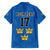 Custom Sweden Ice Hokey Go Champions Family Matching Off Shoulder Maxi Dress and Hawaiian Shirt Blue Style