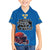 Custom Sweden Ice Hokey Go Champions Family Matching Off Shoulder Maxi Dress and Hawaiian Shirt Blue Style