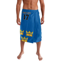 Custom Sweden Ice Hokey Go Champions Lavalava Blue Style