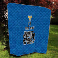 Custom Sweden Ice Hokey Go Champions Quilt Blue Style