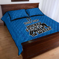 Custom Sweden Ice Hokey Go Champions Quilt Bed Set Blue Style