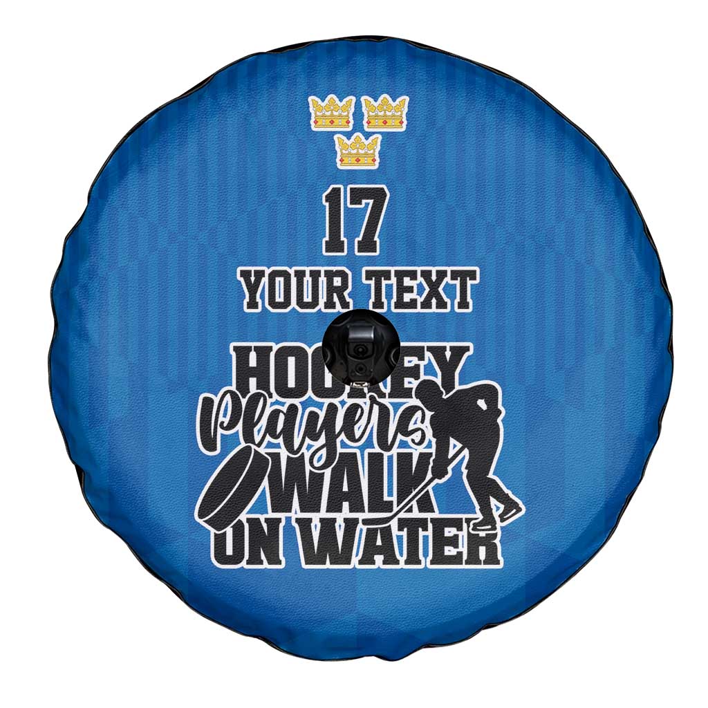Custom Sweden Ice Hokey Go Champions Spare Tire Cover Blue Style