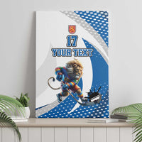 Custom Finland Ice Hockey Go Champions Canvas Wall Art Suomi Leijonat Sporty Style
