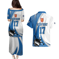Custom Finland Ice Hockey Go Champions Couples Matching Puletasi and Hawaiian Shirt Suomi Leijonat Sporty Style