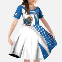 Custom Finland Ice Hockey Go Champions Family Matching Off Shoulder Maxi Dress and Hawaiian Shirt Suomi Leijonat Sporty Style