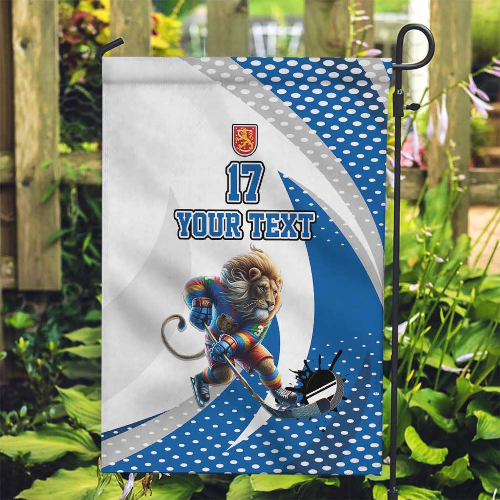 Custom Finland Ice Hockey Go Champions Garden Flag Suomi Leijonat Sporty Style
