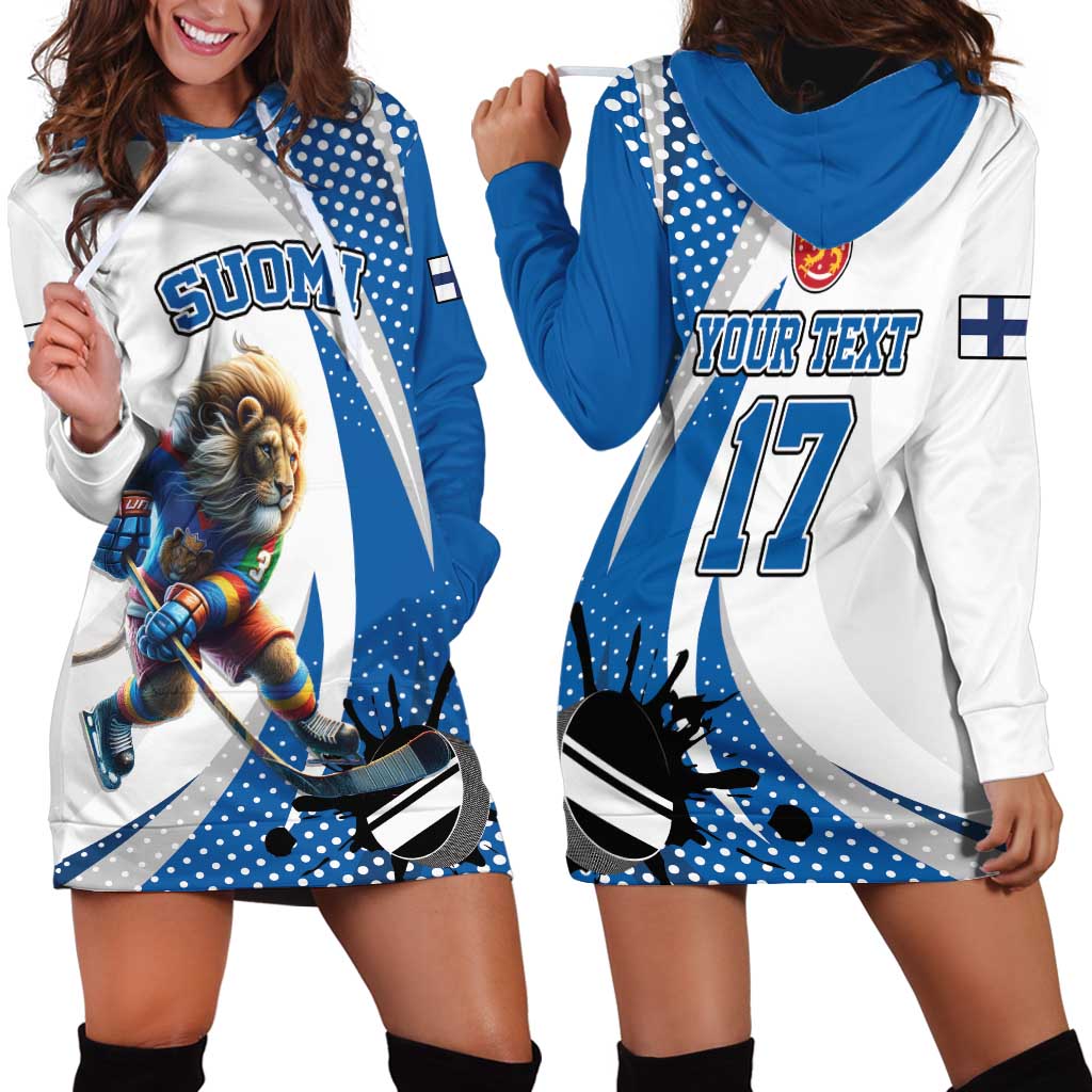 Custom Finland Ice Hockey Go Champions Hoodie Dress Suomi Leijonat Sporty Style