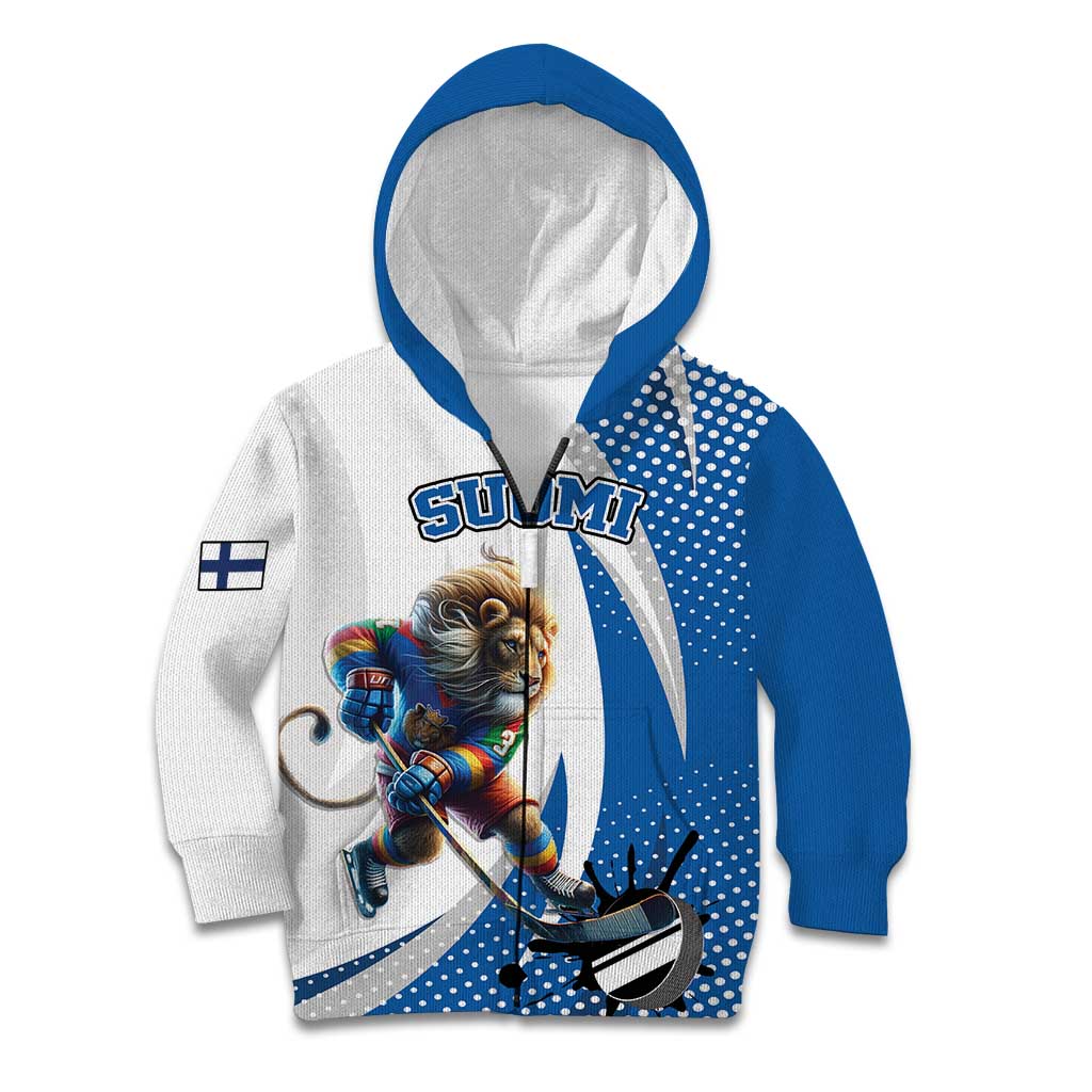 Custom Finland Ice Hockey Go Champions Kid Hoodie Suomi Leijonat Sporty Style