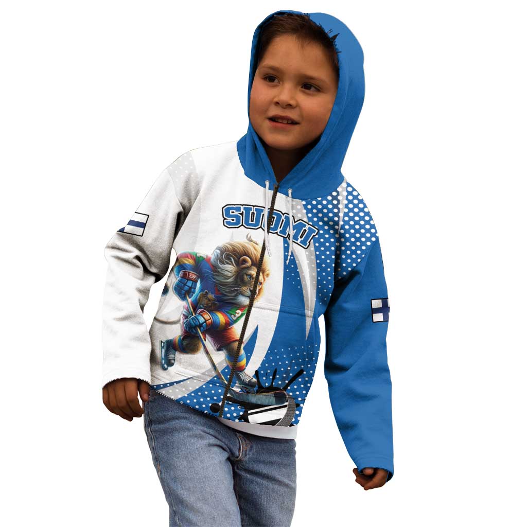 Custom Finland Ice Hockey Go Champions Kid Hoodie Suomi Leijonat Sporty Style