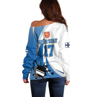Custom Finland Ice Hockey Go Champions Off Shoulder Sweater Suomi Leijonat Sporty Style