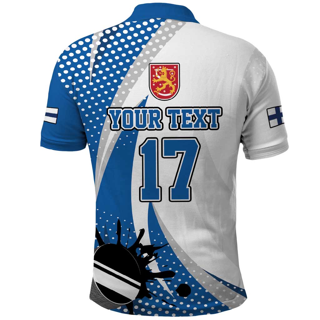 Custom Finland Ice Hockey Go Champions Polo Shirt Suomi Leijonat Sporty Style