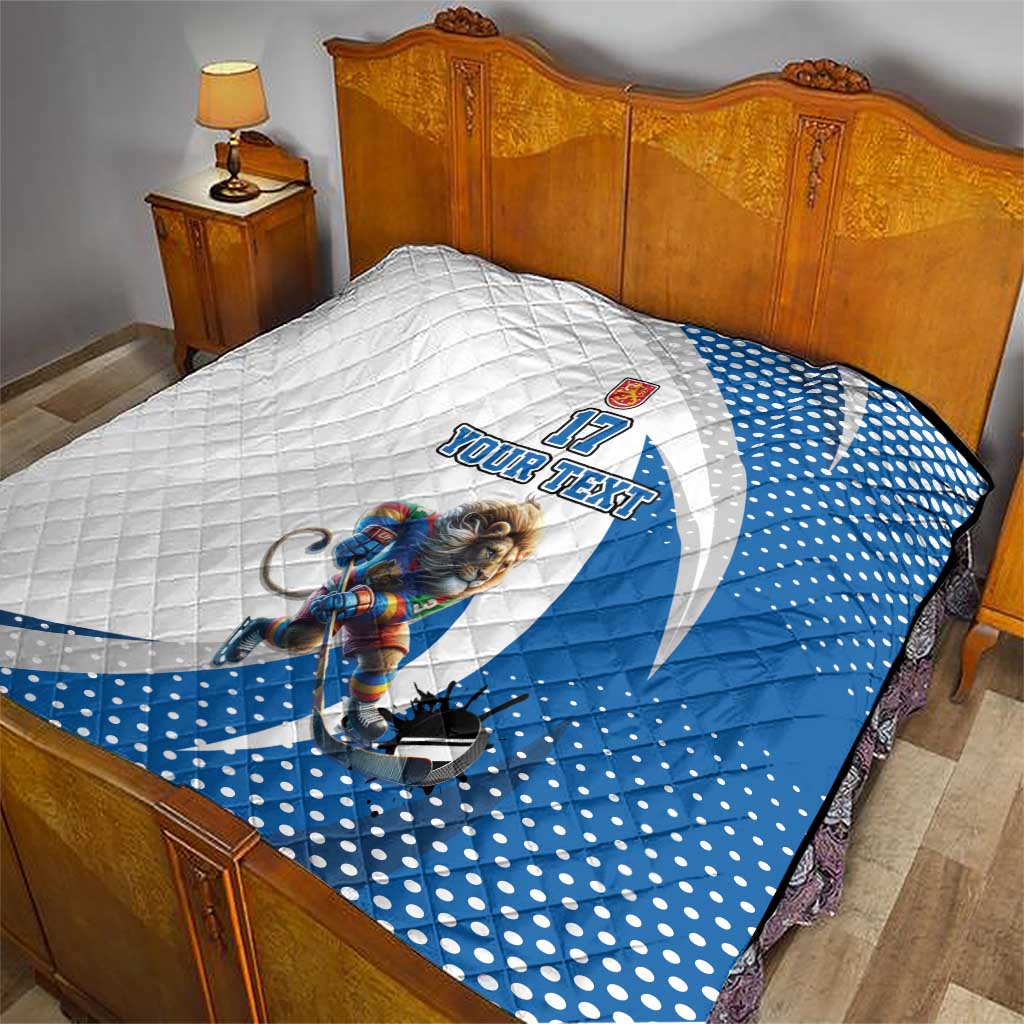 Custom Finland Ice Hockey Go Champions Quilt Suomi Leijonat Sporty Style