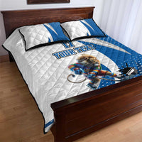 Custom Finland Ice Hockey Go Champions Quilt Bed Set Suomi Leijonat Sporty Style