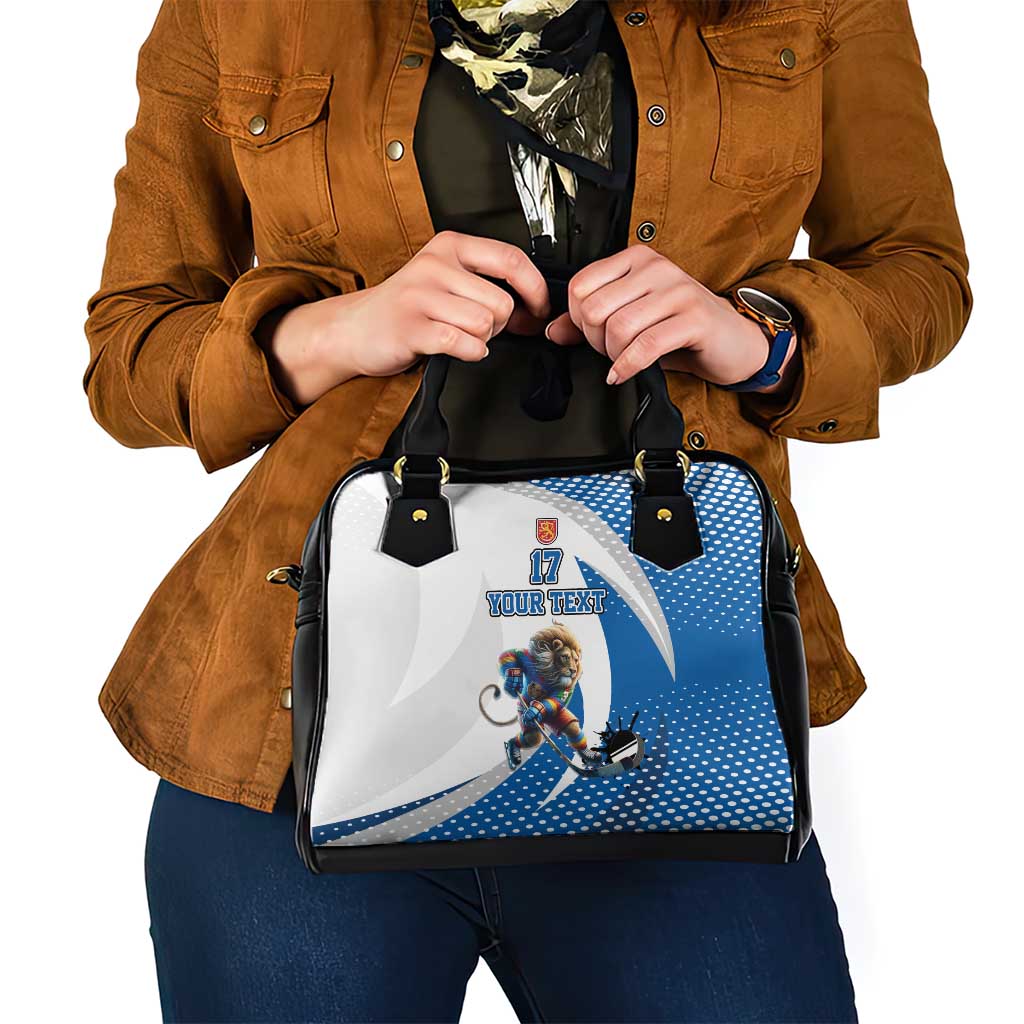 Custom Finland Ice Hockey Go Champions Shoulder Handbag Suomi Leijonat Sporty Style