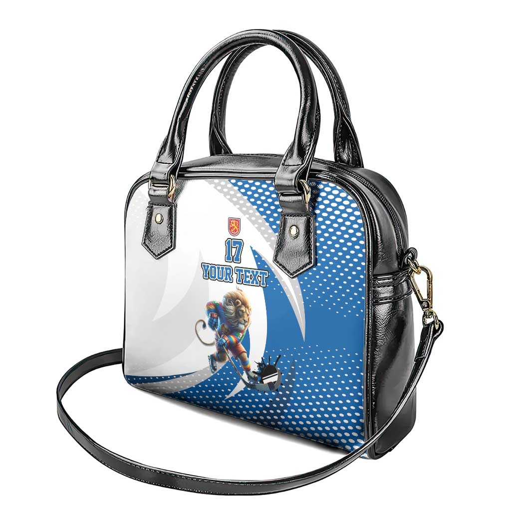 Custom Finland Ice Hockey Go Champions Shoulder Handbag Suomi Leijonat Sporty Style