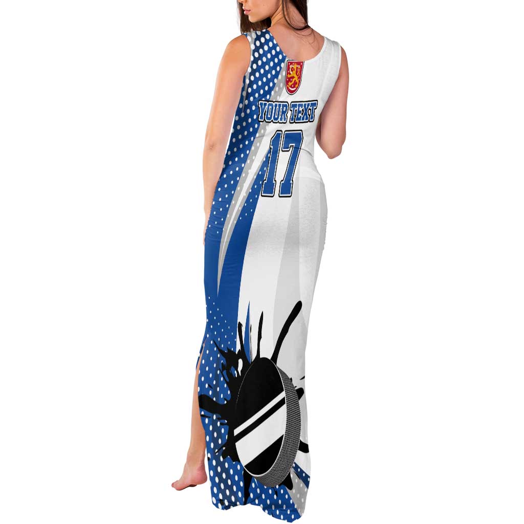 Custom Finland Ice Hockey Go Champions Tank Maxi Dress Suomi Leijonat Sporty Style