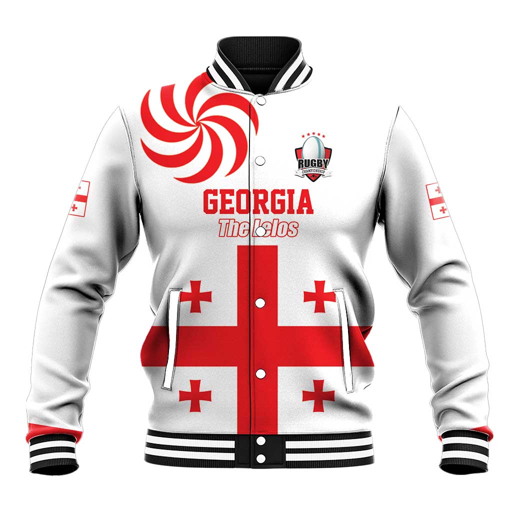 Custom Georgia Rugby We are Champions Baseball Jacket Sporty Style with The Lelos