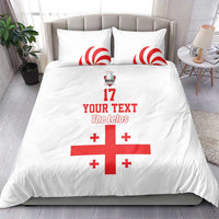 Custom Georgia Rugby We are Champions Bedding Set Sporty Style with The Lelos