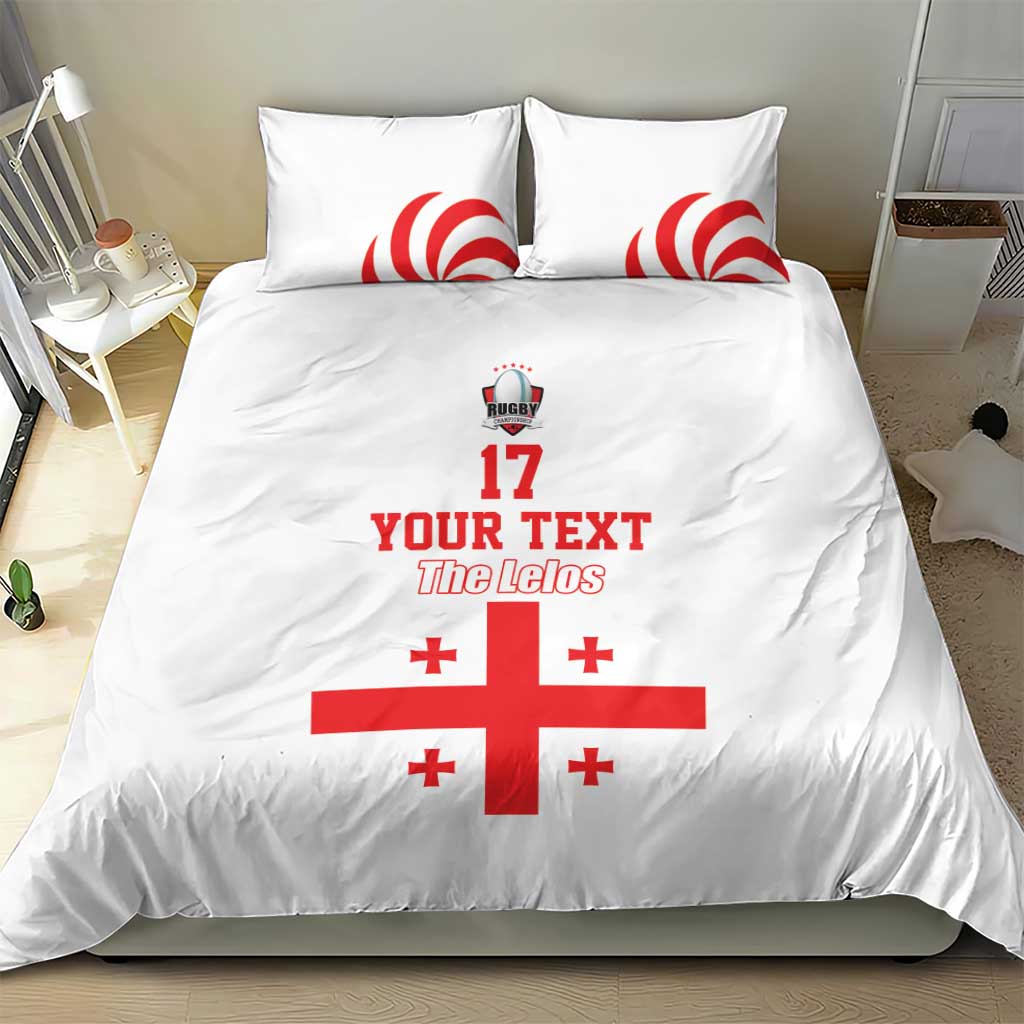 Custom Georgia Rugby We are Champions Bedding Set Sporty Style with The Lelos