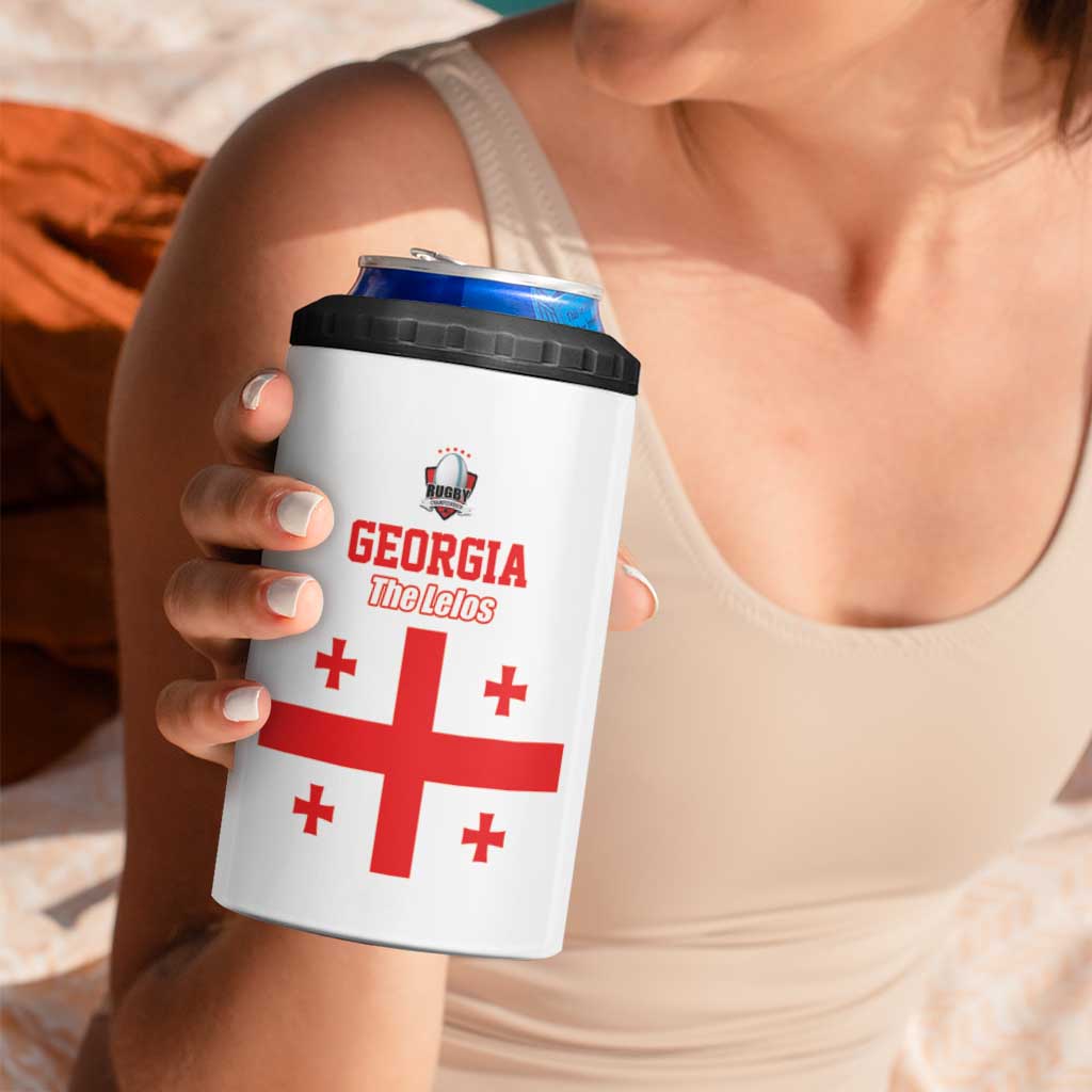Custom Georgia Rugby We are Champions 4 in 1 Can Cooler Tumbler Sporty Style with The Lelos