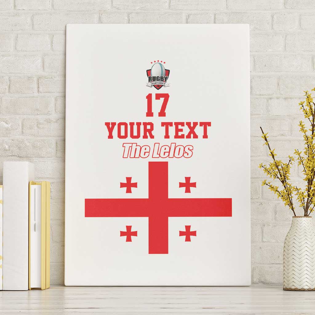 Custom Georgia Rugby We are Champions Canvas Wall Art Sporty Style with The Lelos