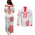 Custom Georgia Rugby We are Champions Couples Matching Puletasi and Long Sleeve Button Shirt Sporty Style with The Lelos