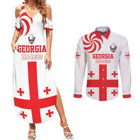 Custom Georgia Rugby We are Champions Couples Matching Summer Maxi Dress and Long Sleeve Button Shirt Sporty Style with The Lelos