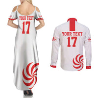 Custom Georgia Rugby We are Champions Couples Matching Summer Maxi Dress and Long Sleeve Button Shirt Sporty Style with The Lelos
