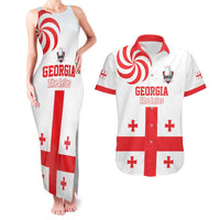 Custom Georgia Rugby We are Champions Couples Matching Tank Maxi Dress and Hawaiian Shirt Sporty Style with The Lelos