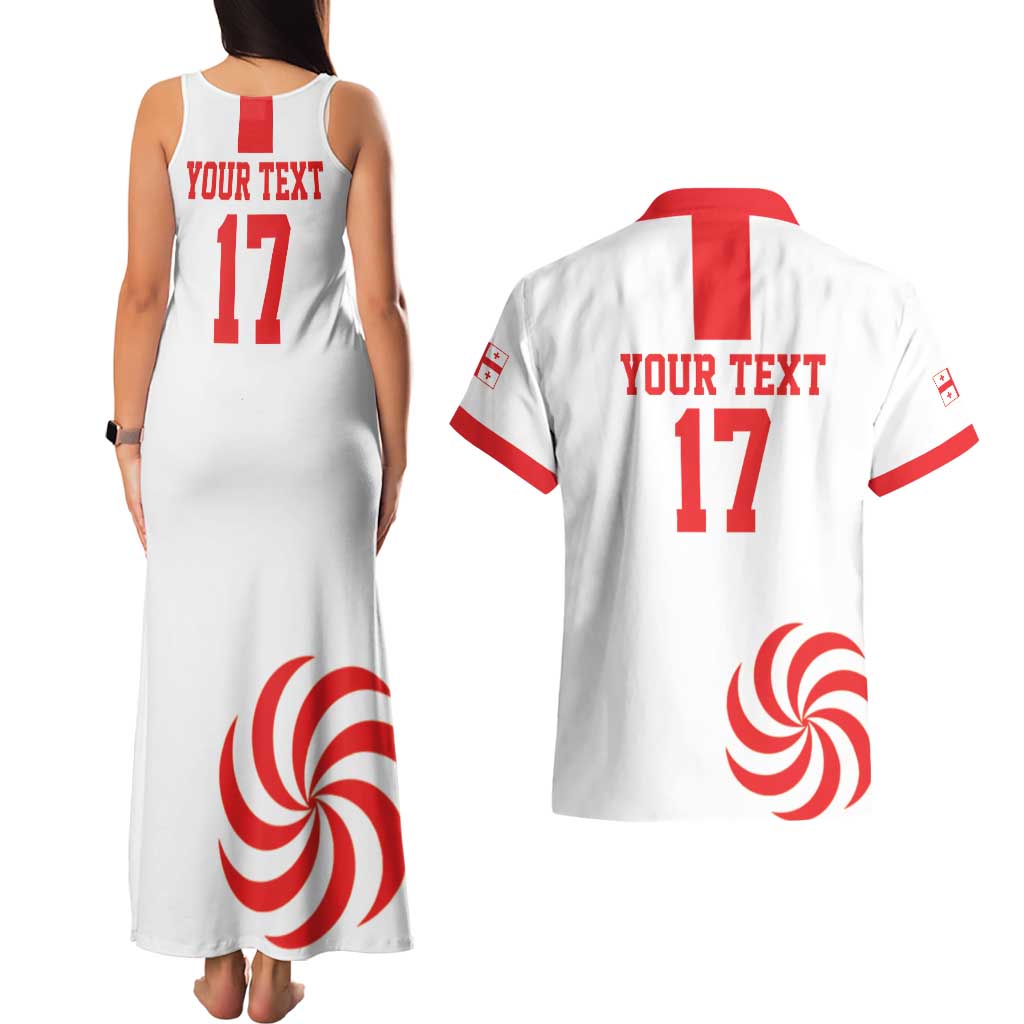 Custom Georgia Rugby We are Champions Couples Matching Tank Maxi Dress and Hawaiian Shirt Sporty Style with The Lelos