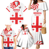 Custom Georgia Rugby We are Champions Family Matching Mermaid Dress and Hawaiian Shirt Sporty Style with The Lelos